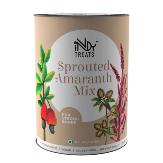 An extraordinary blend of sprouted amaranth along with dates, cashews, almonds, walnuts, and cardamom that boosts your nutrient replenishment. Fuel for the heart, boosts immunity, enhances vision, and fortifies your bones because wellness should taste as good as it feels! Incorporate it into your daily meals and supercharge your food.