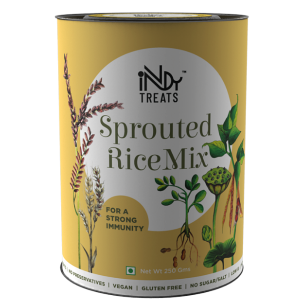 Sprouted Mix Packed with red rice, black rice, green gram, and more, it's your nutrient powerhouse. Boost immunity, improve heart health, strengthen your gut, and encourage growth—because wellness begins with every spoon. Incorporate it into your daily meals and supercharge your food.